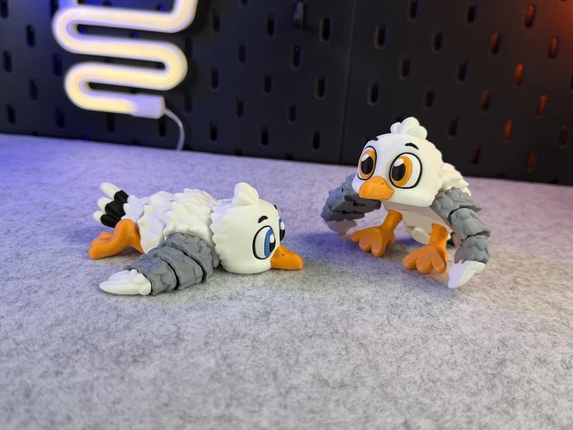 Mô hình chim mòng biển Articulated Cute Gull siêu cưng - Image 14