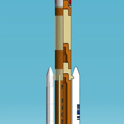 Tên lửa H-II (Tỉ lệ 1:100)