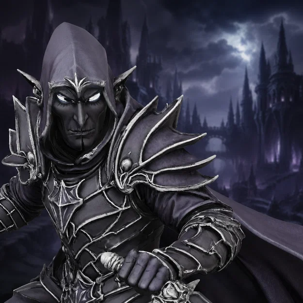 Bloodbound Realms – Dark Elf – Sát Thủ (Mô Hình STL In 3D Dark Fantasy) - Image 4