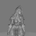 Tượng Bán Thân Pháp Sư Fantasy STL | Mô Hình Phù Thủy Trên Đế Decor | Bản In 3D Trưng Bày - Thumbnail 4