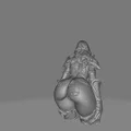 Tượng Bán Thân Pháp Sư Fantasy STL | Mô Hình Phù Thủy Trên Đế Decor | Bản In 3D Trưng Bày - Thumbnail 5