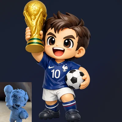Mô hình Chibi cầu thủ vô địch World Cup