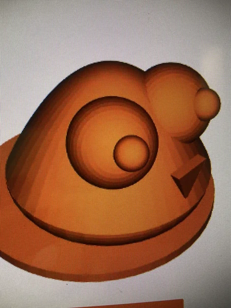 Mô hình 3D Pou buồn bã trang trí bàn làm việc đáng yêu - Image 1