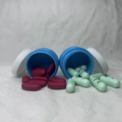 Hộp đựng thuốc nhỏ có ren