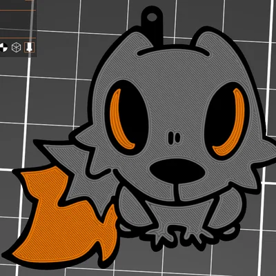 Móc khóa chú thú nhỏ (Experiment Keychain) in 3D dễ thương
