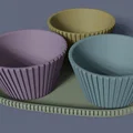 Bộ bát đựng thảo mộc trang trí xinh xắn - File in 3D chất lượng cao - Thumbnail 2
