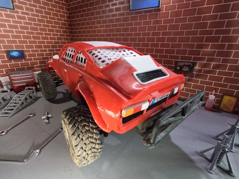 Vỏ xe Traxxas Nitro Slash phong cách Škoda 200 RS - Image 1