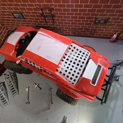 Vỏ xe Traxxas Nitro Slash phong cách Škoda 200 RS