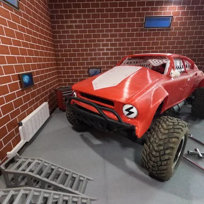 Vỏ xe Traxxas Nitro Slash phong cách Škoda 200 RS