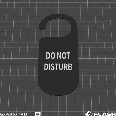 Bảng treo cửa "Do Not Disturb" in 3D tiện lợi cho không gian riêng tư