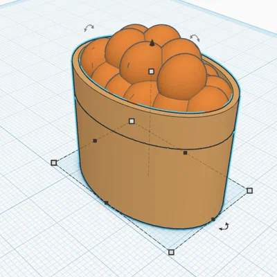 Mô hình Sushi trứng cá hồi Ikura 3D độc đáo để trang trí