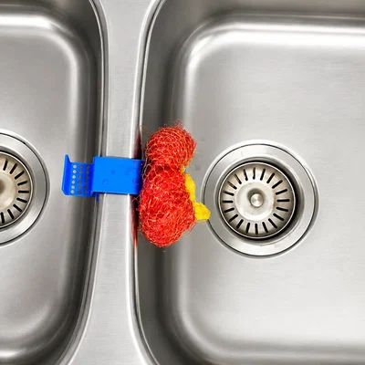 Giá Kẹp Đựng Miếng Rửa Chén Cho Bồn Rửa Đôi