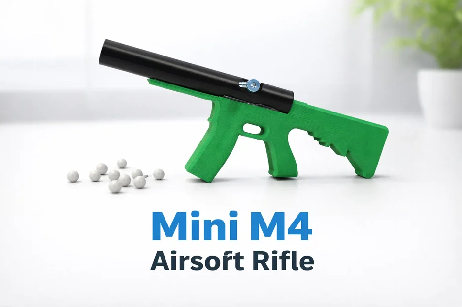 Mô hình đồ chơi băng đạn súng M4 Airsoft (In 3D) - Image 1