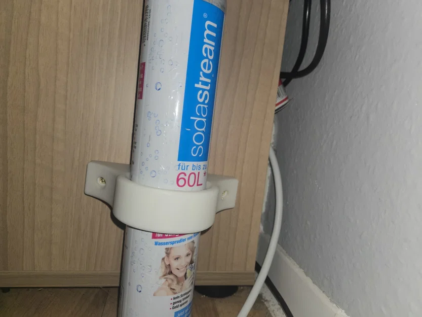 Giá treo tường cho bình CO₂ SodaStream (425g) dùng cho hồ thủy sinh - Image 1