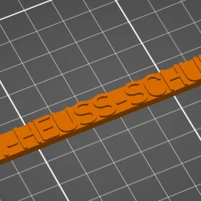 Móc khóa in 3D kỷ niệm trường Theodor-Heuss-Schule
