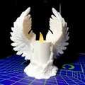 Đế nến LED hình đôi cánh thiên thần trang trí nhà cửa đẹp mắt - Thumbnail 2