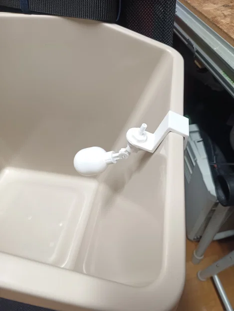 Giá đỡ van phao cấp nước cho thùng IKEA Sortera - Image 3