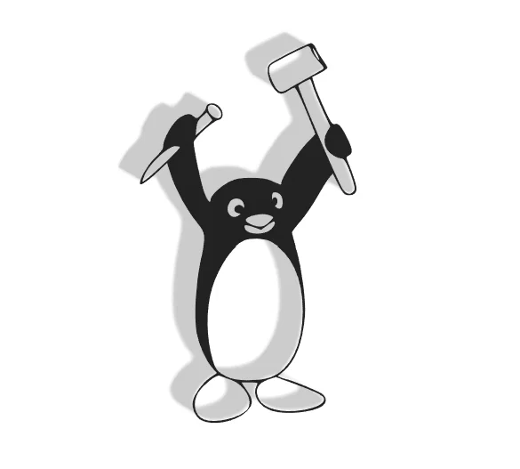 Mô hình chim cánh cụt Pingu Decor trang trí tường ấn tượng - Image 1