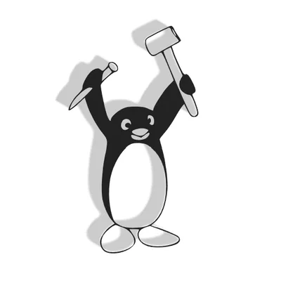 Mô hình chim cánh cụt Pingu Decor trang trí tường ấn tượng