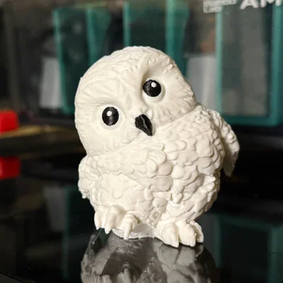 Mô hình cặp đôi cú 3D dễ thương (lấy cảm hứng từ Harry Potter)