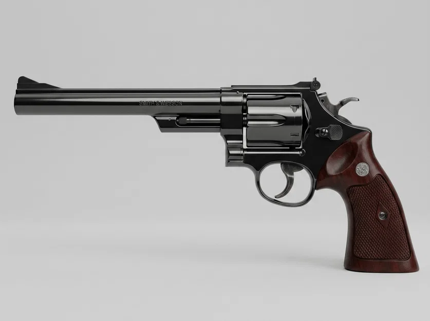 Mô hình 3D Smith & Wesson .44 Magnum - Dirty Harry đầy phong cách - Image 1