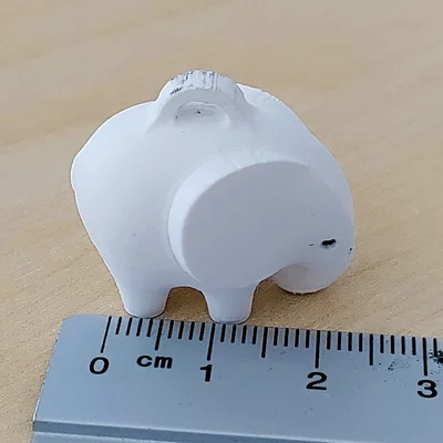 Móc khóa hình voi nhỏ - Bản làm lại