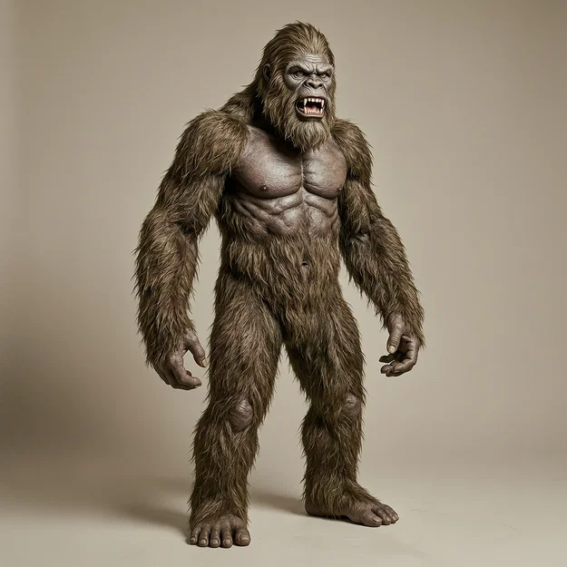 Mô hình 3D Sasquatch Bigfoot huyền bí - Tượng trang trí cực chất - Image 1
