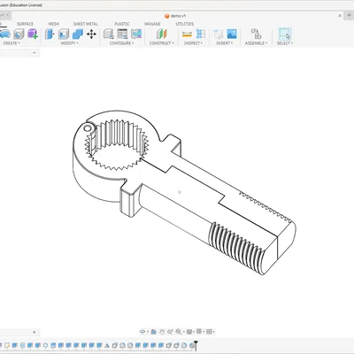 Kẹp ren 3D đa năng (Yet another threaded clamp) - Dễ in và tiện lợi