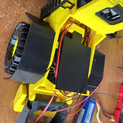 Khay đỡ pin phẳng cho xe xúc lật RC in 3D (Flat Battery Holder)