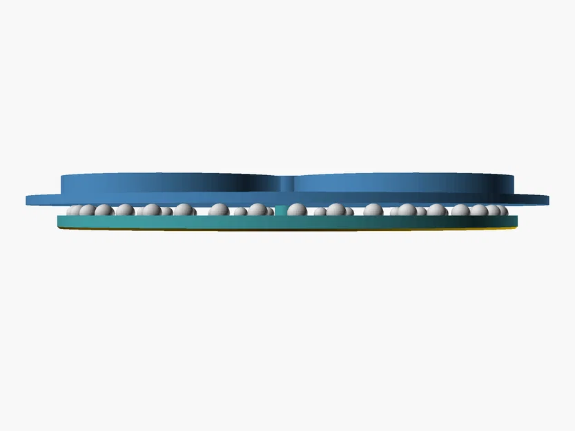 Khay Xoay Đựng Đồ Uống Lazy-Susan — 4 Ngăn, Tích Hợp Bi Thép Rời - Image 2