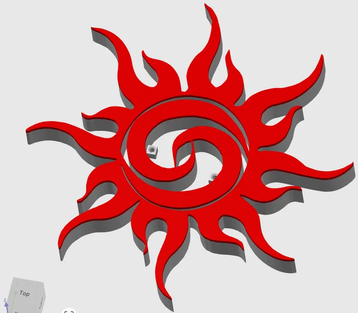 Mẫu trang trí treo tường Sunburst (Mặt Trời) in 3D nghệ thuật - Image 1