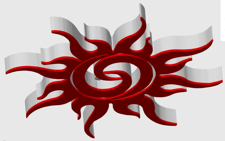 Mẫu trang trí treo tường Sunburst (Mặt Trời) in 3D nghệ thuật - Image 4