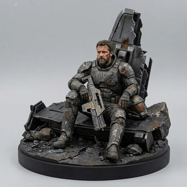 Mô hình 3D Chiến binh Sci-Fi: After the Battle cực chất để trưng bày - Image 1