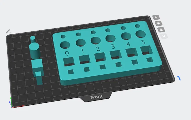 Mẫu in kiểm tra độ chính xác Tolerance Test cho máy in 3D - Image 1