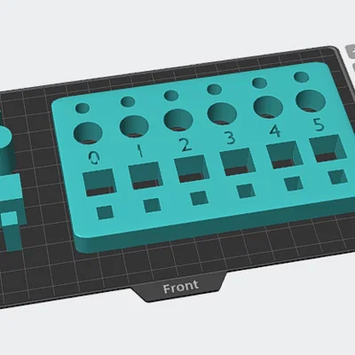 Mẫu in kiểm tra độ chính xác Tolerance Test cho máy in 3D