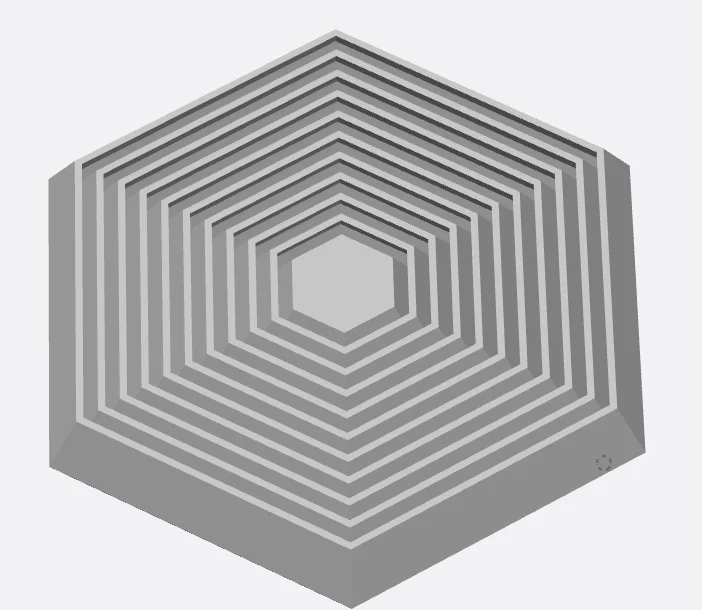 Đồ chơi Hexagon Layer Fidget 11 vòng xoay độc đáo in 3D - Image 1
