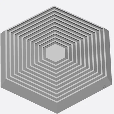 Đồ chơi Hexagon Layer Fidget 11 vòng xoay độc đáo in 3D