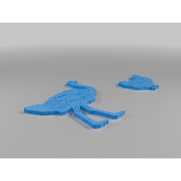 Mô hình biểu đồ phân loại thịt gà và đà điểu in 3D (Poultry Meat Charts) - Image 2