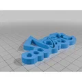 Móc khóa logo Lost 3D độc đáo cho tín đồ đam mê lướt sóng - Thumbnail 1