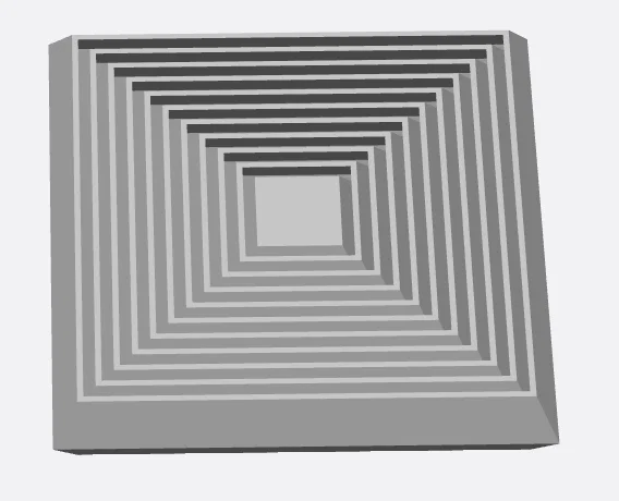 Mẫu in 3D đồ chơi giải trí Square Layer Fidget độc đáo - Image 1