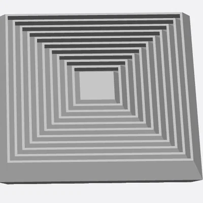 Mẫu in 3D đồ chơi giải trí Square Layer Fidget độc đáo