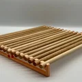 Bục bước chân khay cát mèo kết hợp gỗ tự nhiên – Tùy chỉnh kích thước, chặn cát hiệu quả - Thumbnail 1
