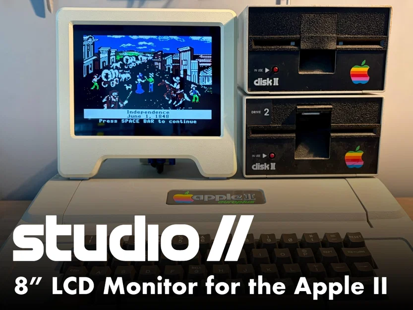 Studio II - Màn hình LCD 8 inch phong cách Retro - Image 1