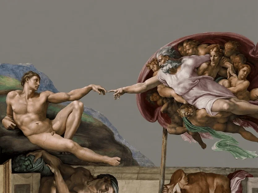 Mô hình 3D Sự tạo hóa của Adam - Michelangelo - Image 1