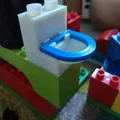 Bồn cầu Lego Duplo có nắp đóng mở (Lắp ráp 2 phần) - Thumbnail 3