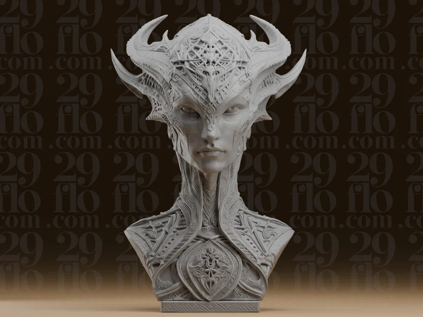 Tượng Bán Thân Nữ Hoàng Alien Cơ Khí - #283_1 - Image 4
