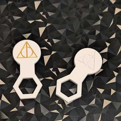 Móc khóa mở xe đẩy siêu thị Bảo bối Tử thần - Phụ kiện EDC phép thuật
