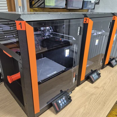 Bảng tên đánh số cho máy in 3D Prusa Core One tiện dụng