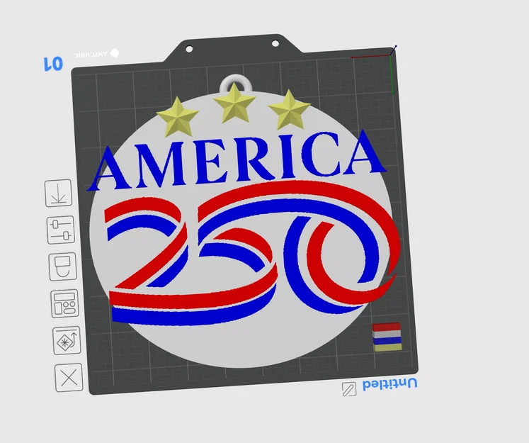 Vòng hoa trang trí cửa America 250 - Image 1