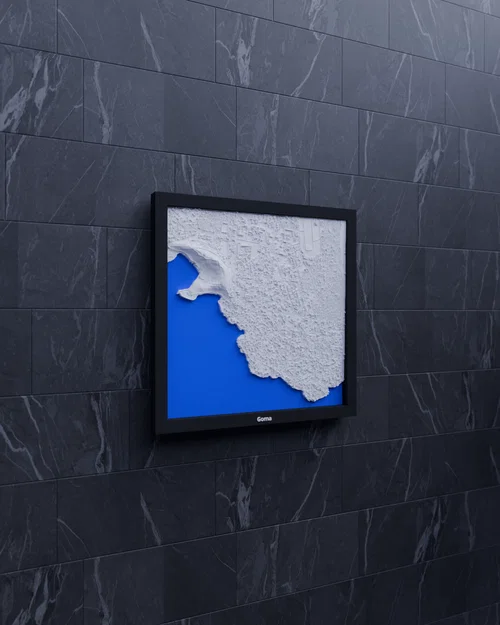 Goma, Cộng hòa Dân chủ Congo - Mô hình địa hình 3D thu nhỏ - Image 5